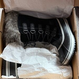 Sorel Black Waterproof Winter Boots